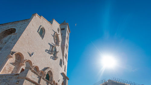 Low angle view of building against clear sky