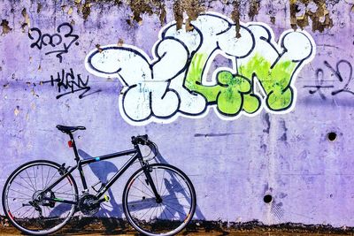 Bicycle on wall