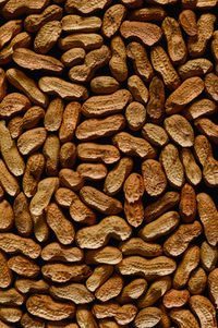 Peanut in a shell texture, background of peanuts