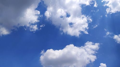 Low angle view of clouds in sky