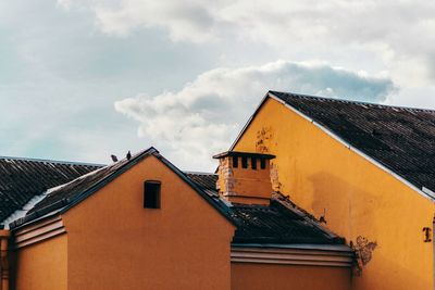 The roofs of the old historic houses