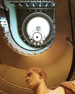 Low angle view of statue in museum