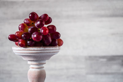 Close-up of ice cream on table