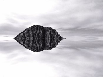 Scenic view of rock formation against sky