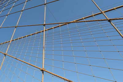 Low angle view of built structure against blue sky