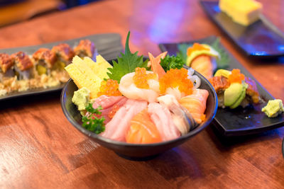 Close-up of food in plate