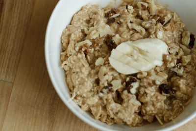 Close-up of breakfast in bowl