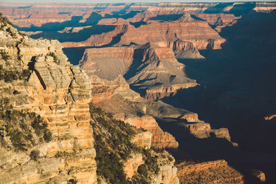 View of rock formations