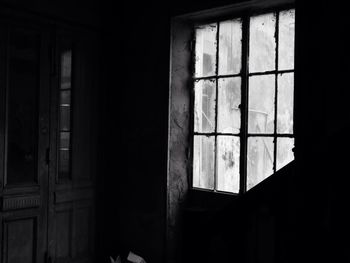 Close-up of window at home