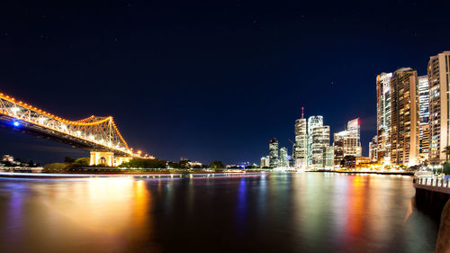 City skyline at night