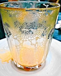 Close-up of drink on table