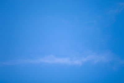 Low angle view of blue sky