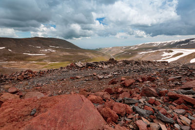 Scenic view of landscape against sky