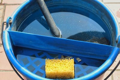 Close-up of water in bucket