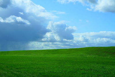 Scenic view of landscape against sky