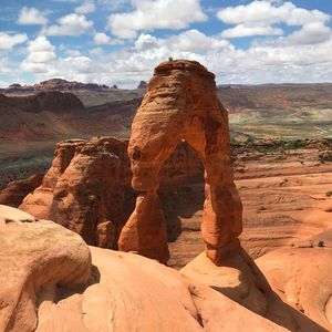 View of rock formations