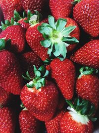 Full frame shot of strawberries