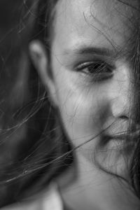 Close-up portrait of woman