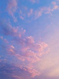 Low angle view of cloudy sky