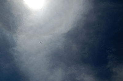Low angle view of cloudy sky