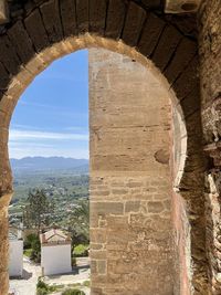 View of old ruin building