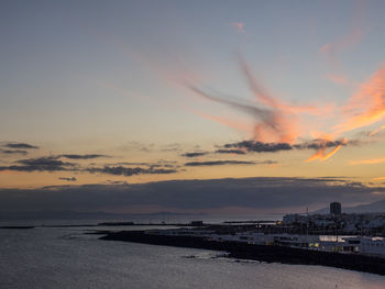 Sundown at lanzarote