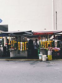 High angle view of market stall for sale