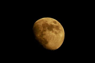 Majestic moon in sky at night