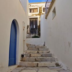 Narrow alley amidst buildings in town