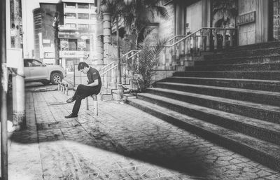 Full length of woman standing in building