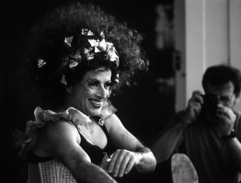 Portrait of friends smiling