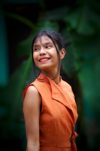 Portrait of a smiling young woman