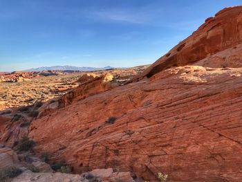 Rock formations in a desert