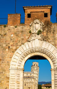 Low angle view of historical building