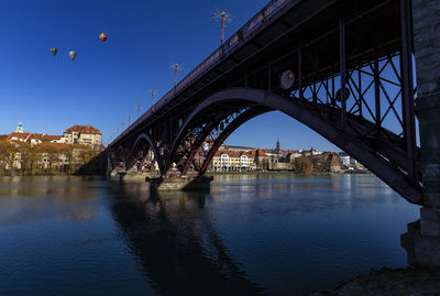 Bridge over river in city