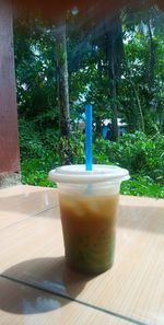 Close-up of coffee on table