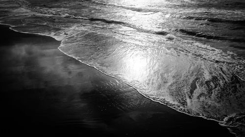 View of waves in sea