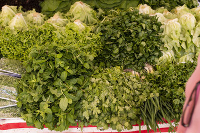 View of vegetables for sale in market