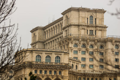 Low angle view of building against sky