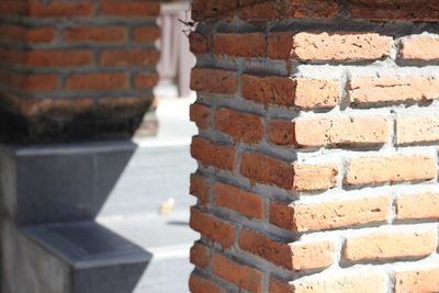 Close-up of brick wall