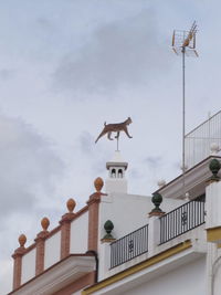 Low angle view of built structure against the sky