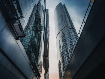 Low angle view of buildings against sky
