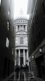 Low angle view of buildings in city