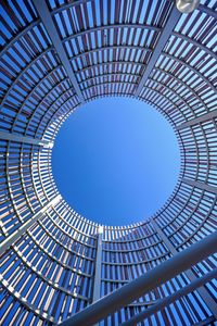 Low angle view of skylight