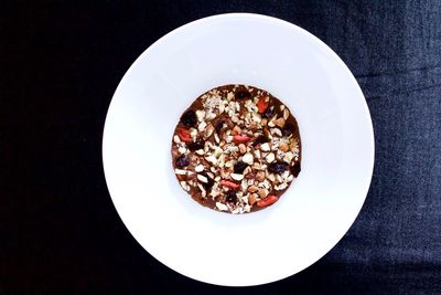 Directly above shot of food in bowl