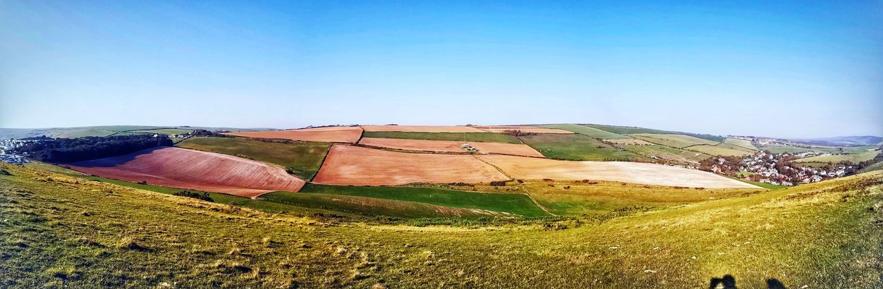 SCENIC VIEW OF LAND AGAINST CLEAR SKY