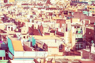 High angle shot of townscape