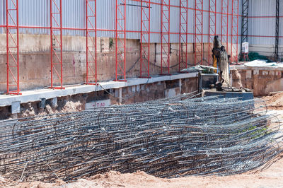 Man working at construction site