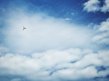 Low angle view of cloudy sky