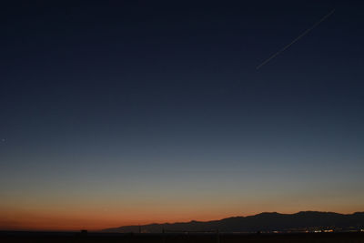 Scenic view of sky at night